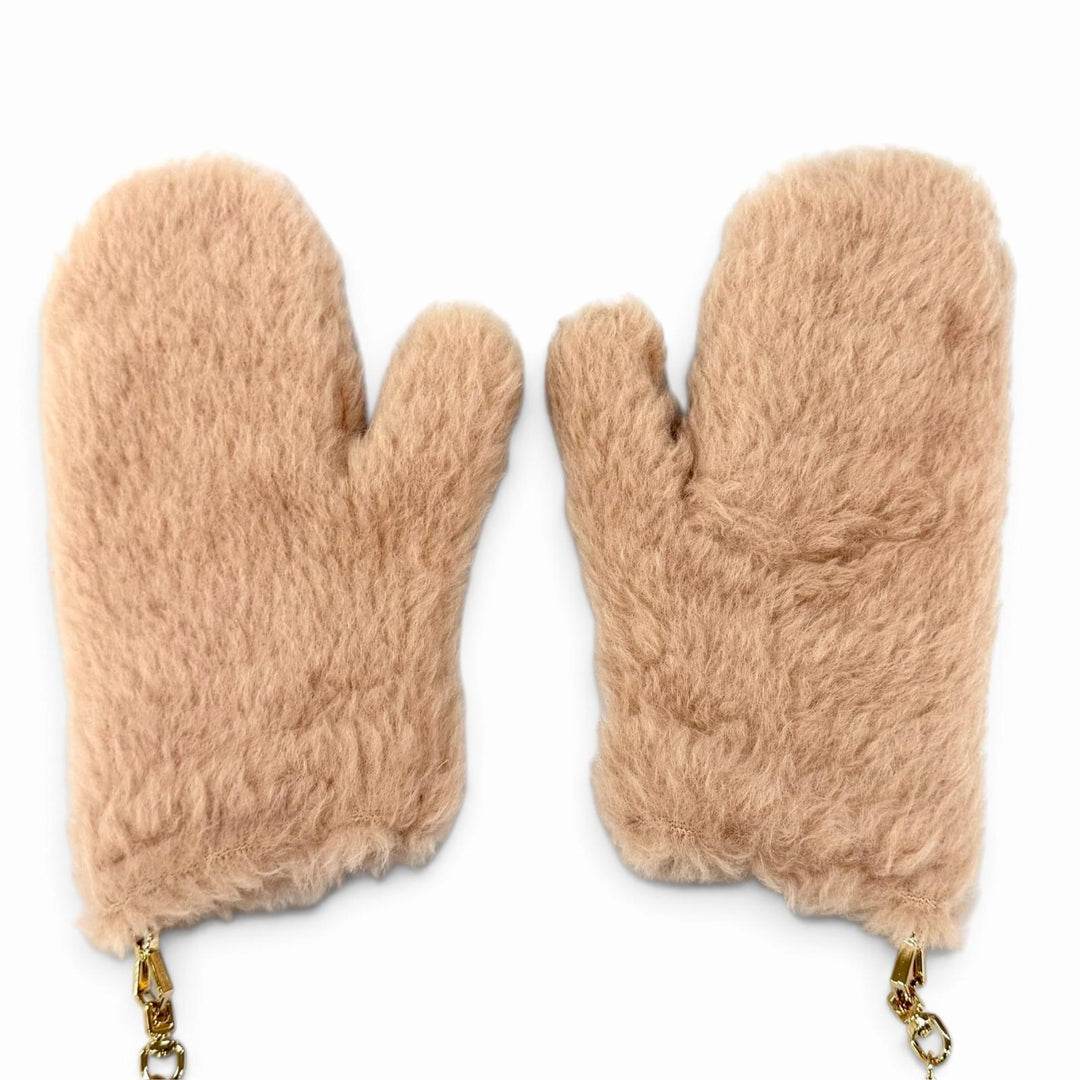 Excellent Max Mara gloves Ombrato Teddy Bear Mittens alpaca 23456606336