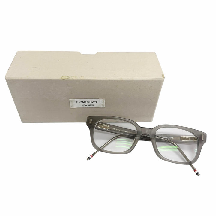 Great THOM BROWNE Glasses Wellington Matte Clear Gray mens TB-401C
