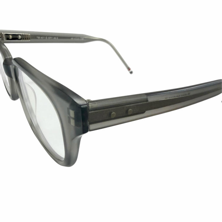 Great THOM BROWNE Glasses Wellington Matte Clear Gray mens TB-401C