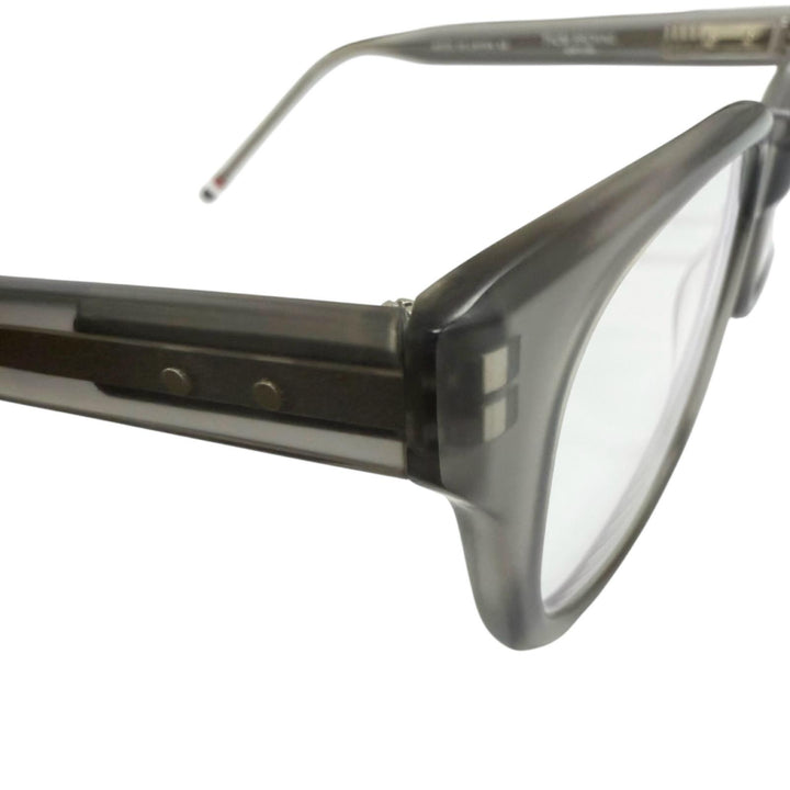 Great THOM BROWNE Glasses Wellington Matte Clear Gray mens TB-401C