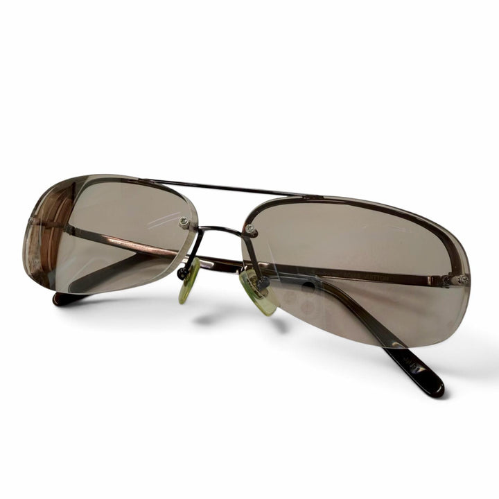Great LOUIS VUITTON sunglasses Damier Socoa Two-Bridge Half-Rim Brown Z0215U