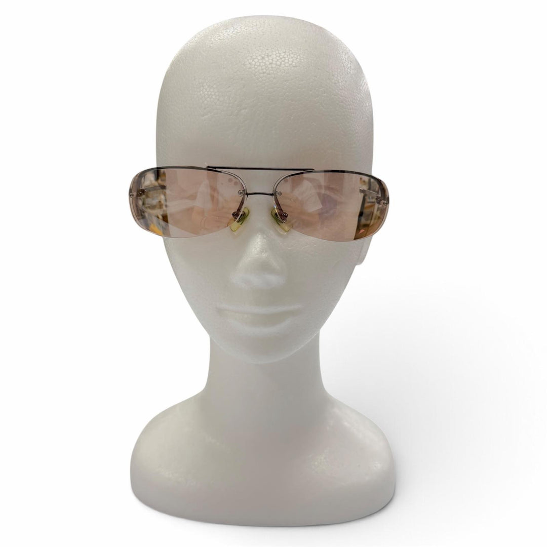 Great LOUIS VUITTON sunglasses Damier Socoa Two-Bridge Half-Rim Brown Z0215U