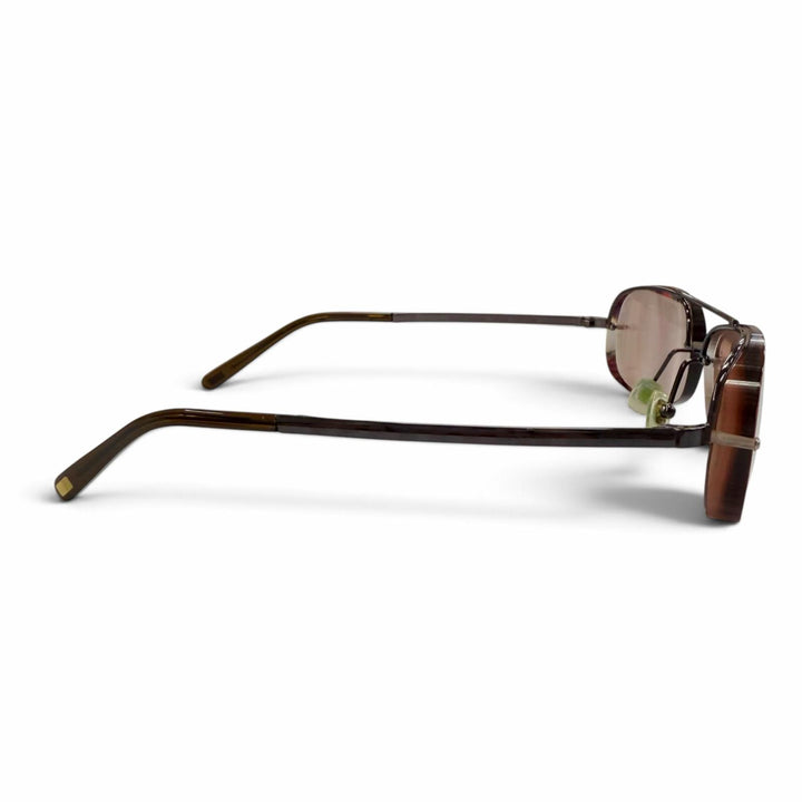 Great LOUIS VUITTON sunglasses Damier Socoa Two-Bridge Half-Rim Brown Z0215U