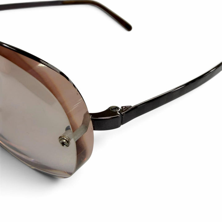 Great LOUIS VUITTON sunglasses Damier Socoa Two-Bridge Half-Rim Brown Z0215U