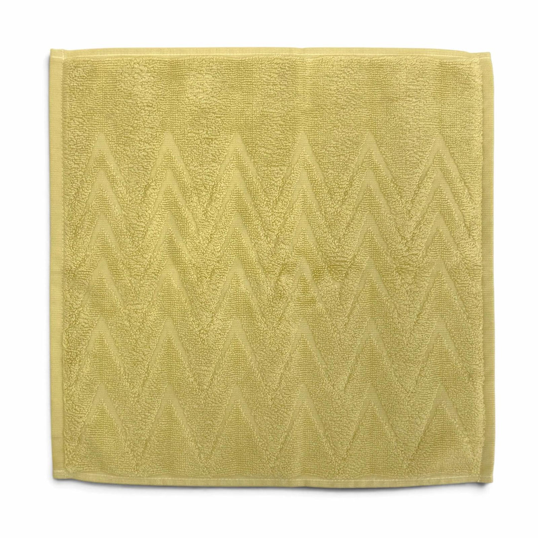 Pristine HERMES towel SERVIETTE INVITE SWING set (3 pieces) Yellow-green 101622M