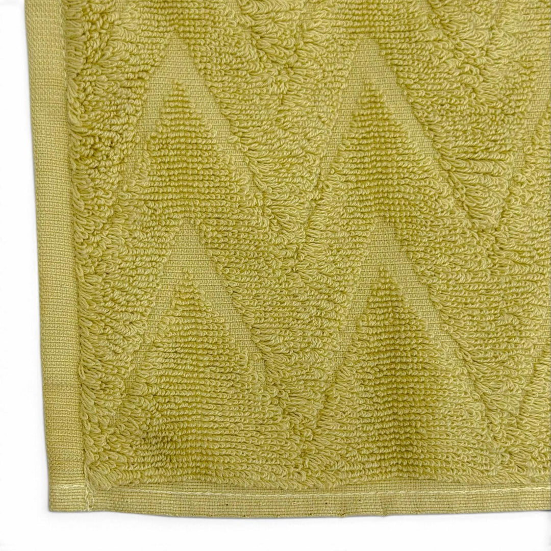 Pristine HERMES towel SERVIETTE INVITE SWING set (3 pieces) Yellow-green 101622M