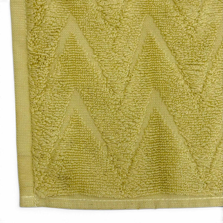 Pristine HERMES towel SERVIETTE INVITE SWING set (3 pieces) Yellow-green 101622M
