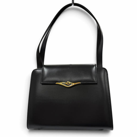 Excellent Cartier Handbag Square Leather black leather Women