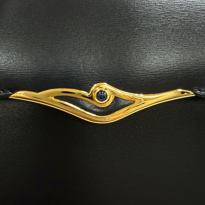 Excellent Cartier Handbag Square Leather black leather Women