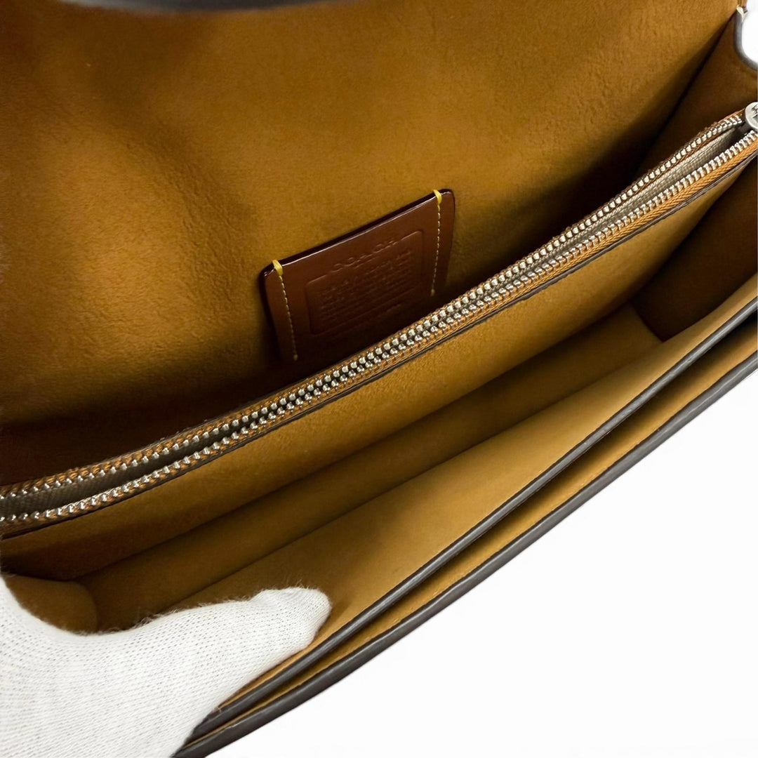 Excellent COACH Shoulder Bag Tabby 26 leather 2-way handbag Ivory CY940