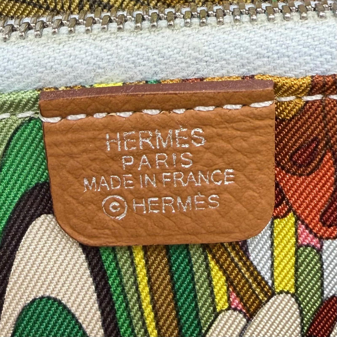 Excellent HERMES Coin case Azap compact silk in Epsom Leather Women