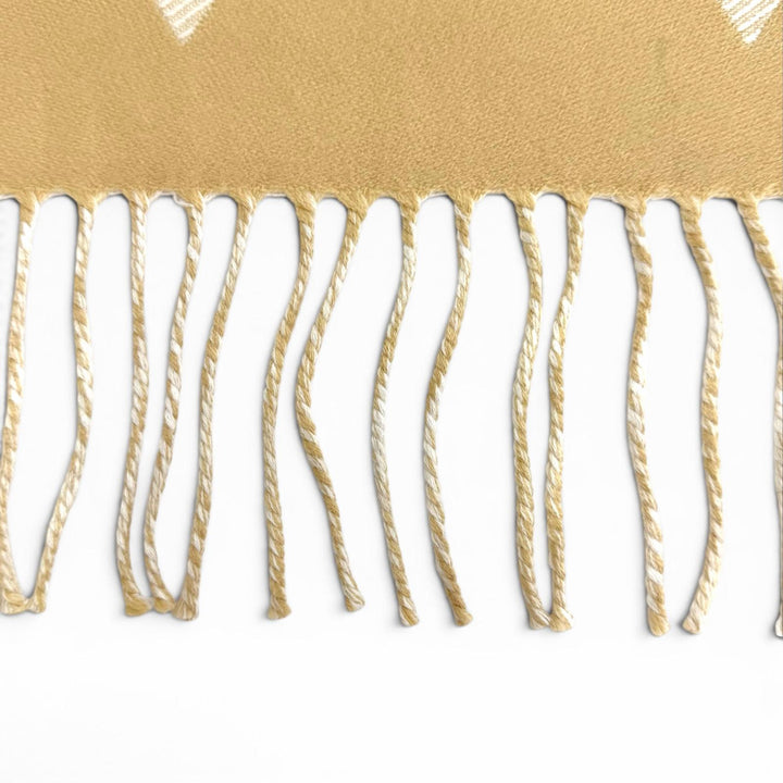 Great LOUIS VUITTON Scarf LV Essential Monogram beige wool Women M77854