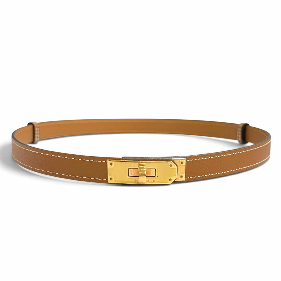 Excellent HERMES belt Belt Kelly Epsom Leather Women