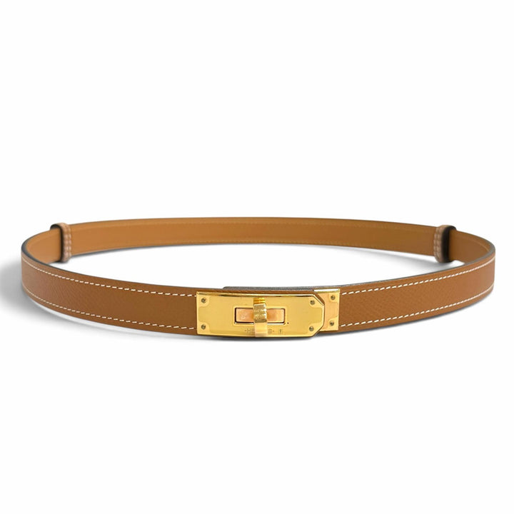 Excellent HERMES belt Belt Kelly Epsom Leather Women