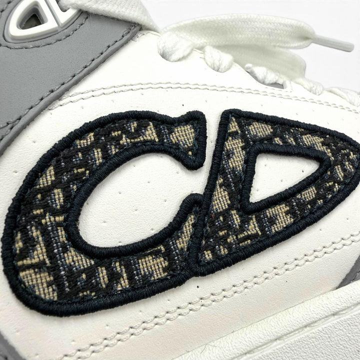 Great DIOR High cut sneakers B57 Oblique gray leather mens 42 3SH141ZXU86042