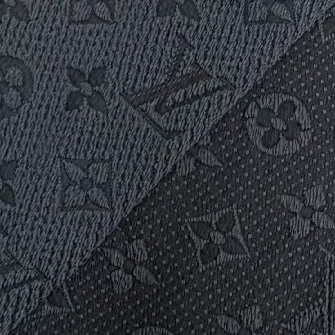 Great LOUIS VUITTON Scarf Escalp Logo Mania Monogram Dark gray wool Women 413287