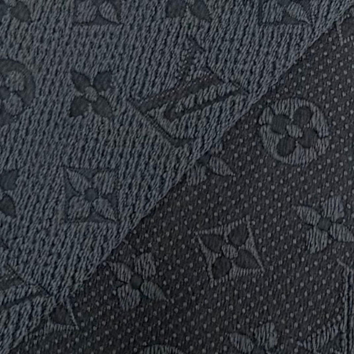 Great LOUIS VUITTON Scarf Escalp Logo Mania Monogram Dark gray wool Women 413287