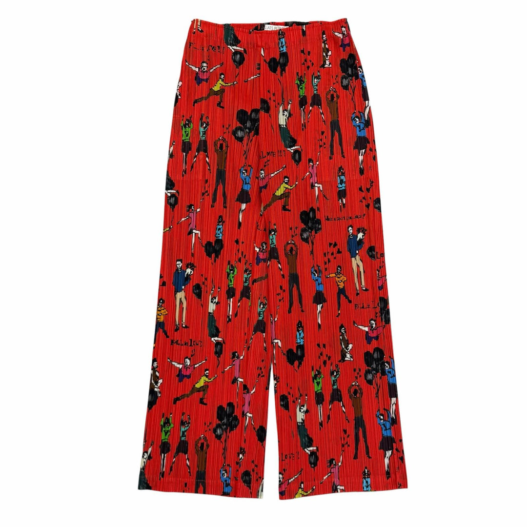 Excellent PLEATS PLEASE Wide pants Full pattern Pleated polyester 3 PP53-JF682