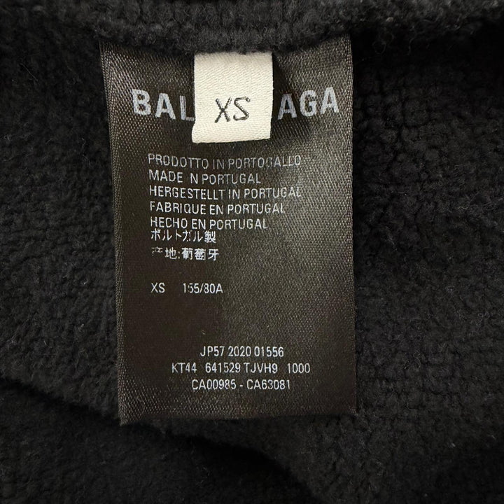 Great BALENCIAGA hoodie SACRE COEUR black cotton mens XS 641529