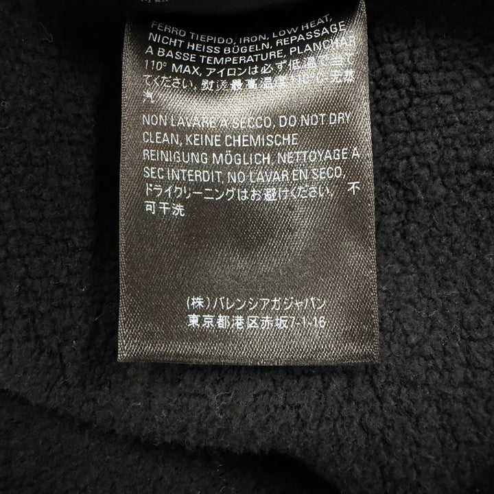 Great BALENCIAGA hoodie SACRE COEUR black cotton mens XS 641529