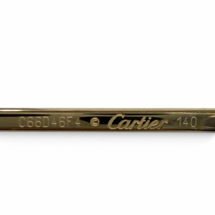 Pristine Cartier PANTHERE de Cartier Sunglasses 2C Decor Cat's Eye CT0155S