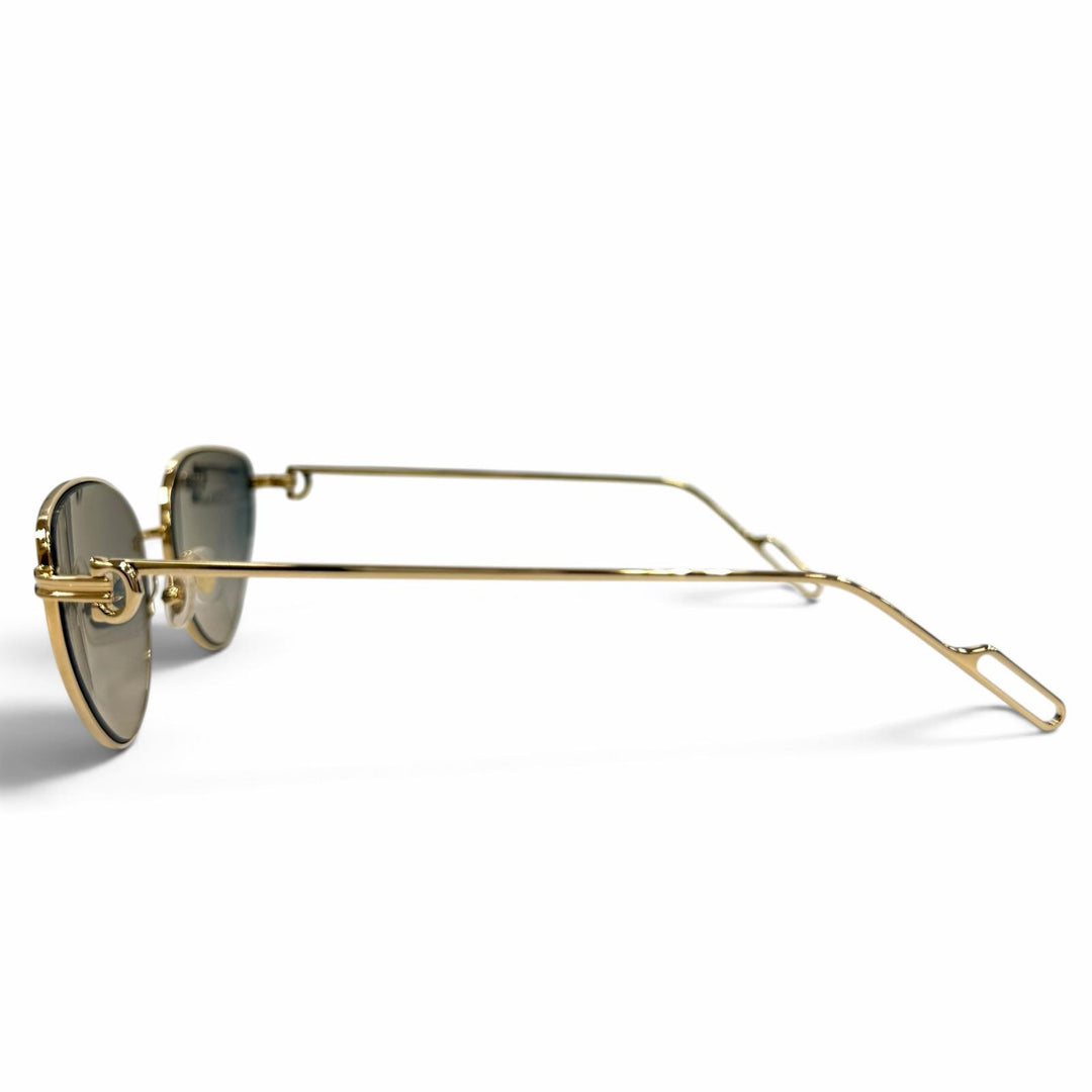 Pristine Cartier PANTHERE de Cartier Sunglasses 2C Decor Cat's Eye CT0155S