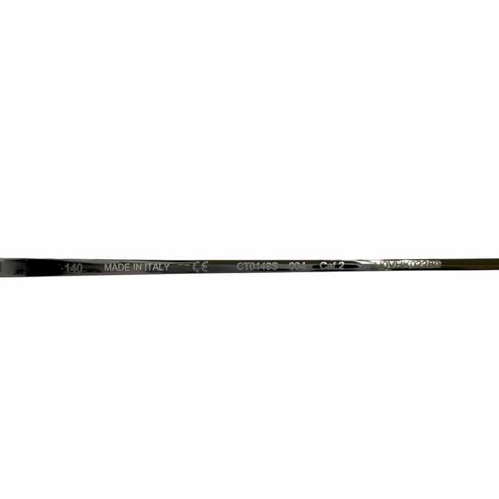 Pristine Cartier sunglasses PANTHERE Round Half-Rim Silver Women CT0149S