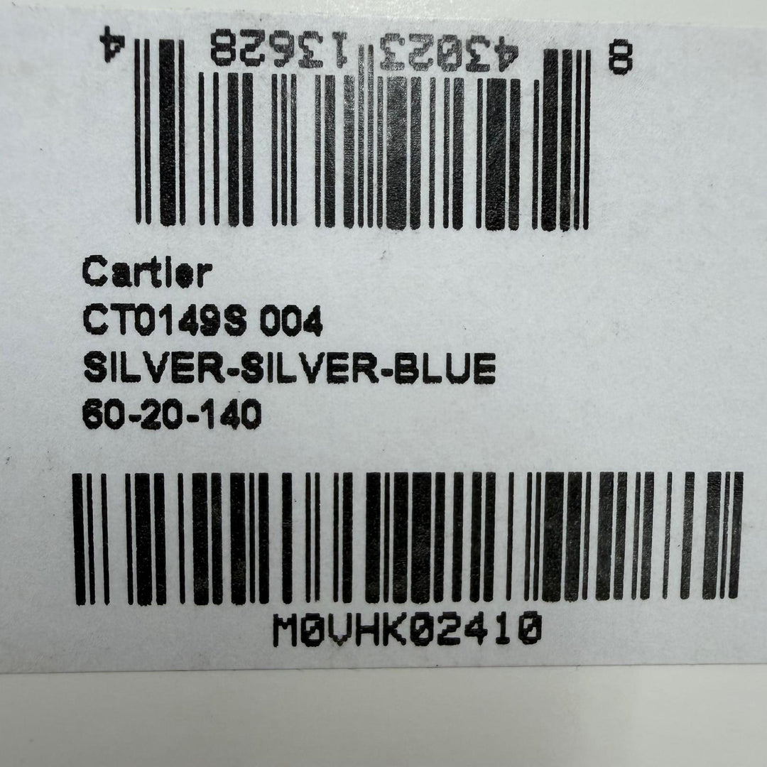 Pristine Cartier sunglasses PANTHERE Round Half-Rim Silver Women CT0149S