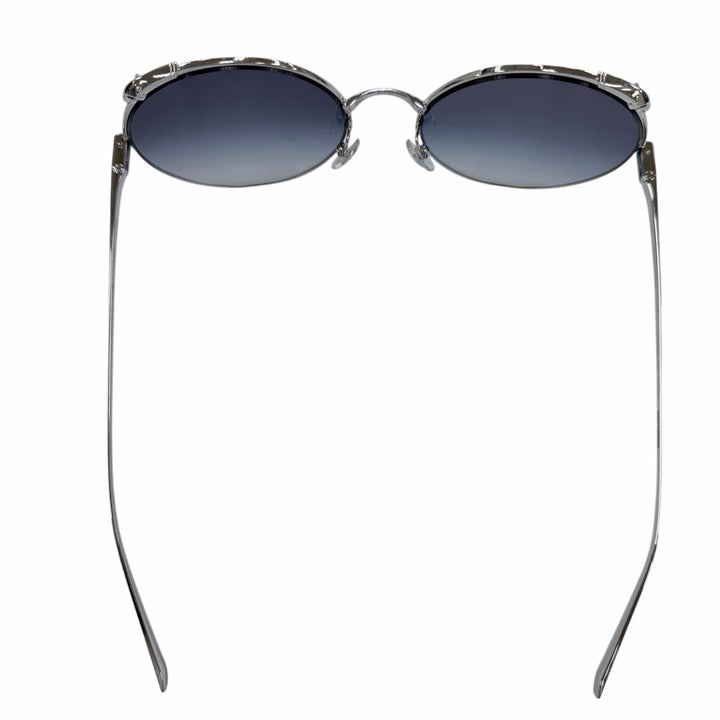 Pristine Cartier sunglasses PANTHERE Round Half-Rim Silver Women CT0149S