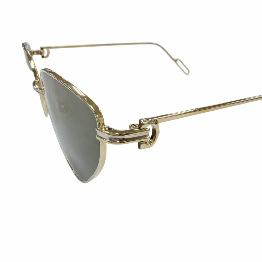 Pristine Cartier sunglasses PANTHERE 2C Decor Cat's Eye gold Women CT0155S