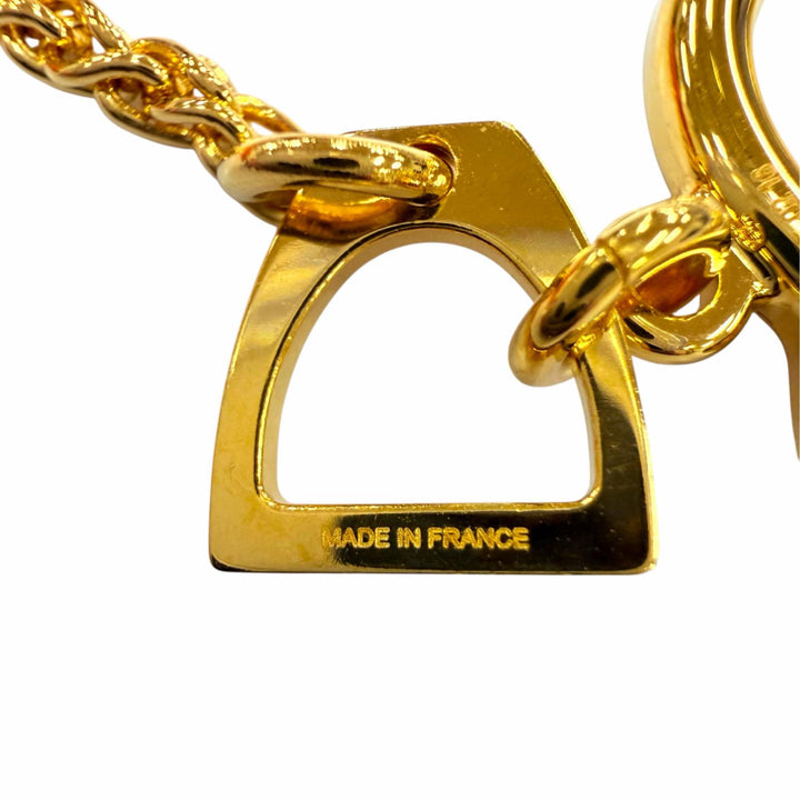 Excellent HERMES Necklace Tonnerre Necklace Accessories Pendant gold Women