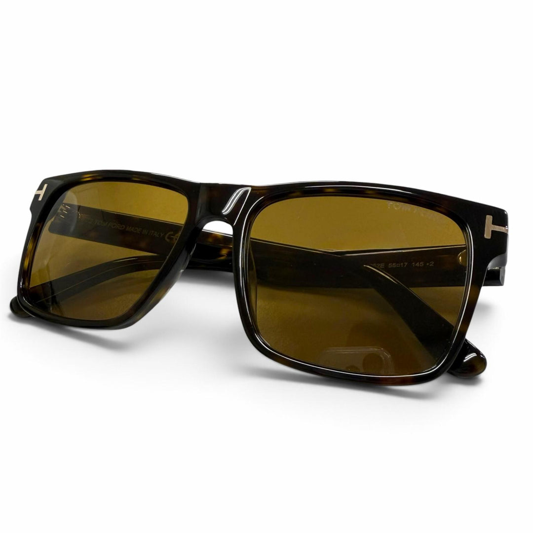 Excellent TOM FORD sunglasses Marble Pattern Eyewear Clear brown mens TF1205