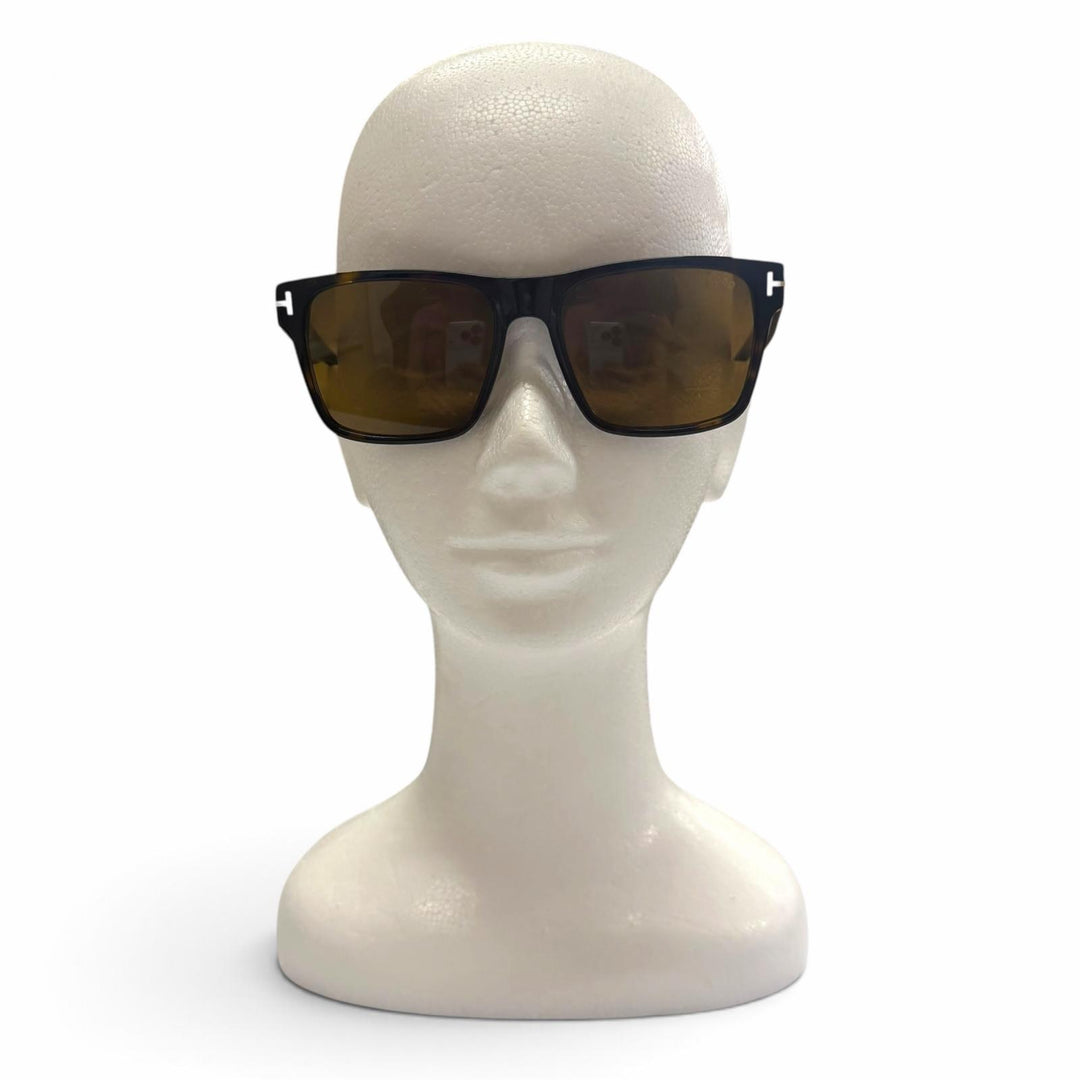 Excellent TOM FORD sunglasses Marble Pattern Eyewear Clear brown mens TF1205