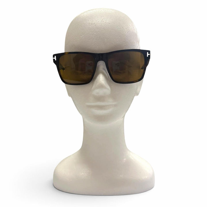 Excellent TOM FORD sunglasses Marble Pattern Eyewear Clear brown mens TF1205