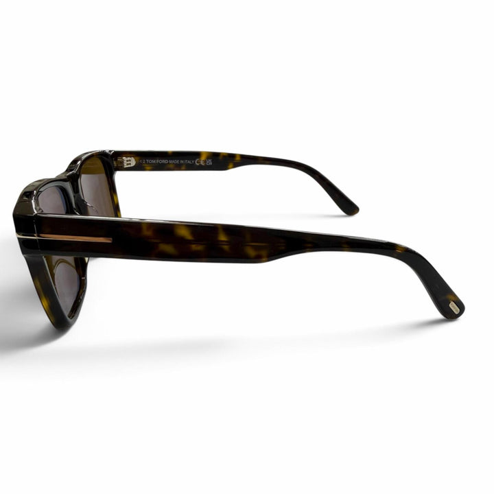 Excellent TOM FORD sunglasses Marble Pattern Eyewear Clear brown mens TF1205