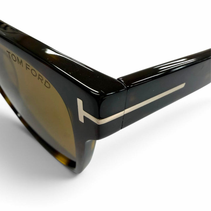 Excellent TOM FORD sunglasses Marble Pattern Eyewear Clear brown mens TF1205