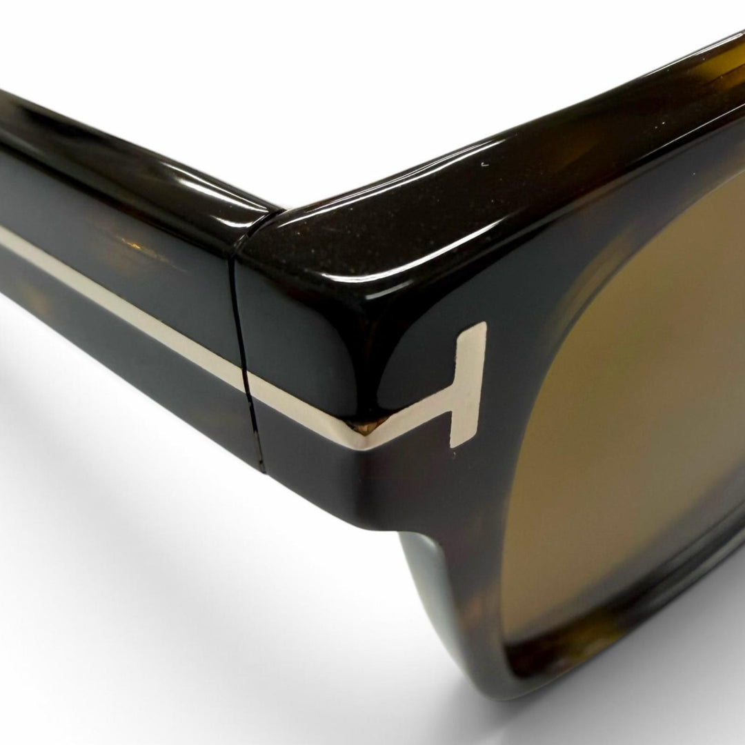 Excellent TOM FORD sunglasses Marble Pattern Eyewear Clear brown mens TF1205