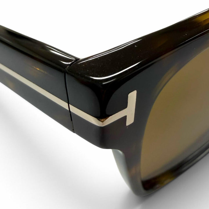 Excellent TOM FORD sunglasses Marble Pattern Eyewear Clear brown mens TF1205