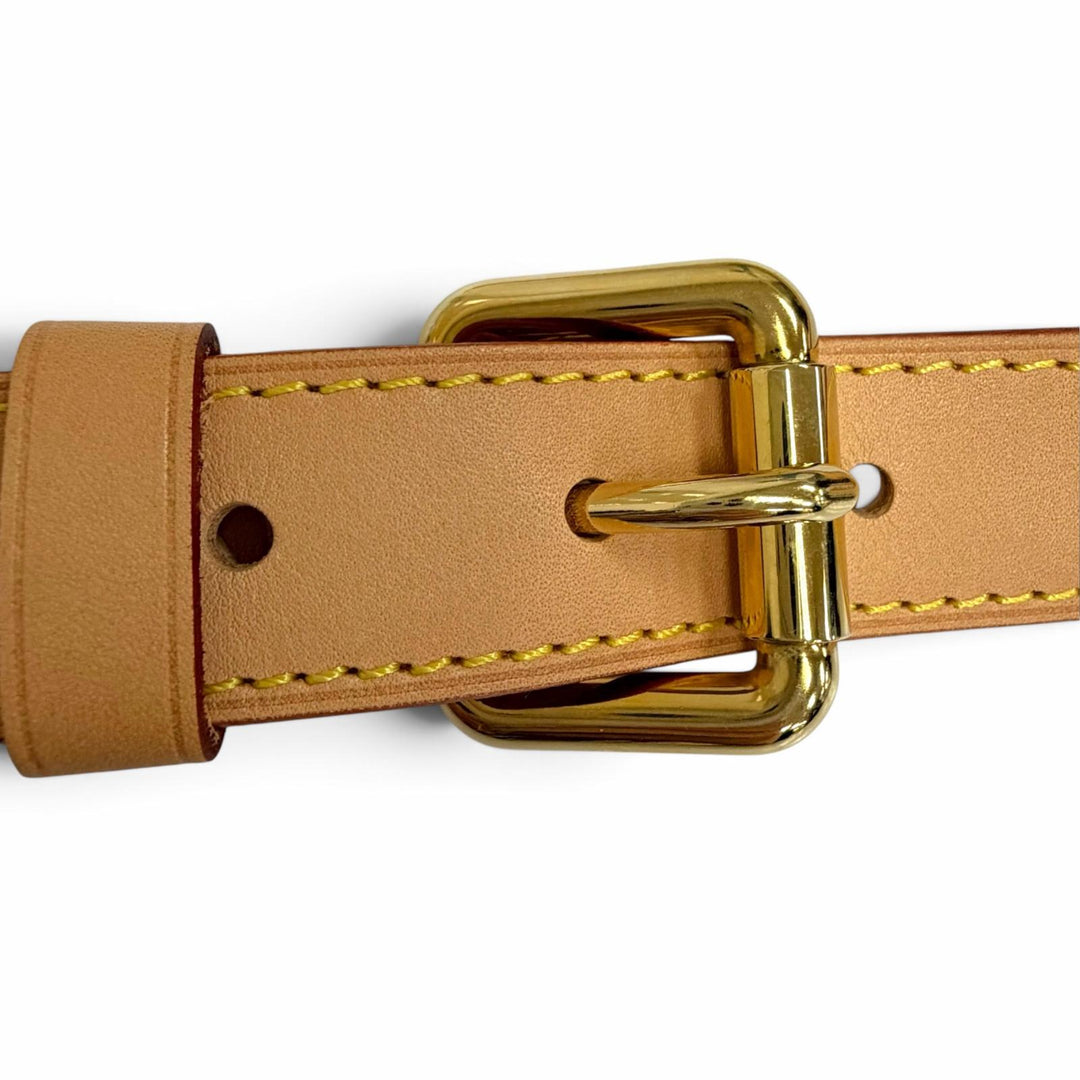 Great LOUIS VUITTON Shoulder strap leather natural Nume leather Women