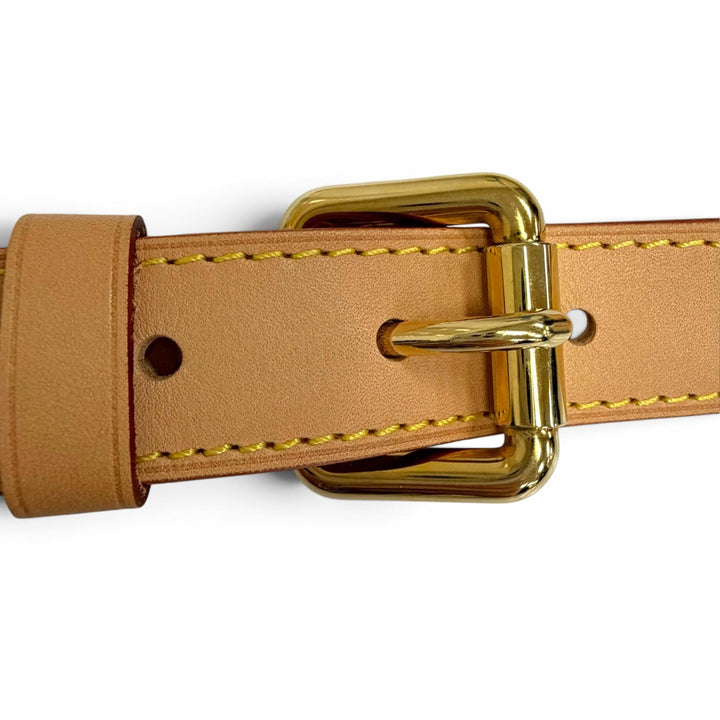Great LOUIS VUITTON Shoulder strap leather natural Nume leather Women
