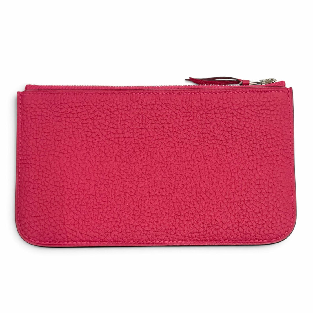 Pristine HERMES Purse Dogon GM Serie Metal Togo Leather Women