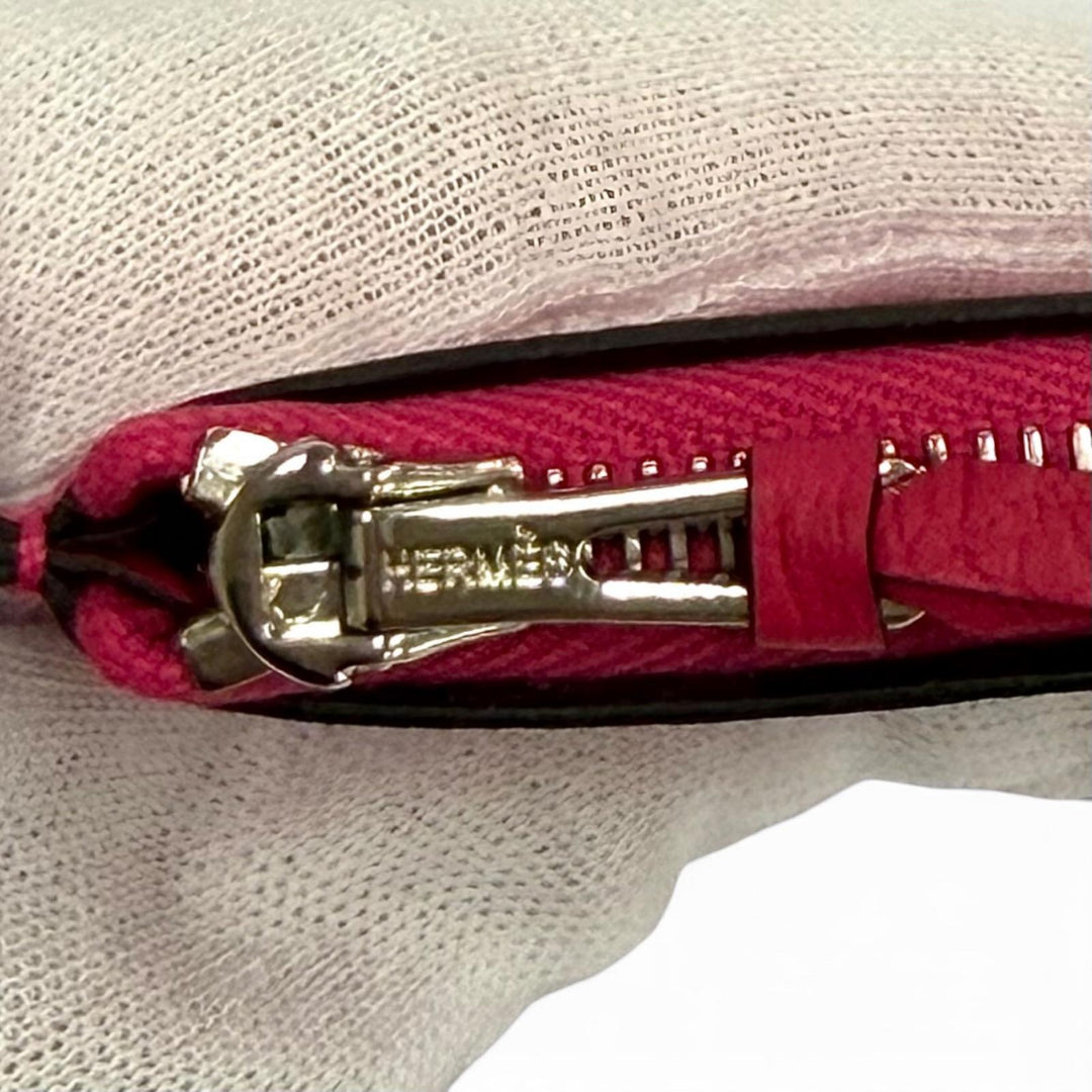 Pristine HERMES Purse Dogon GM Serie Metal Togo Leather Women