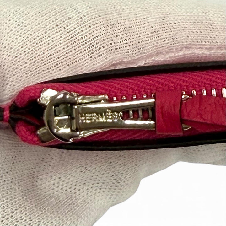 Pristine HERMES Purse Dogon GM Serie Metal Togo Leather Women