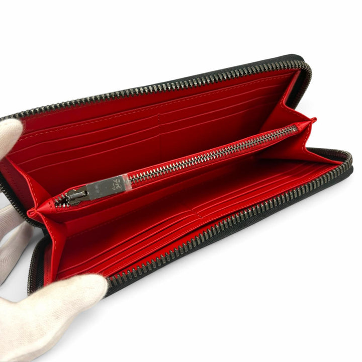 Pristine Christian Louboutin Purse black leather mens 1245154M039