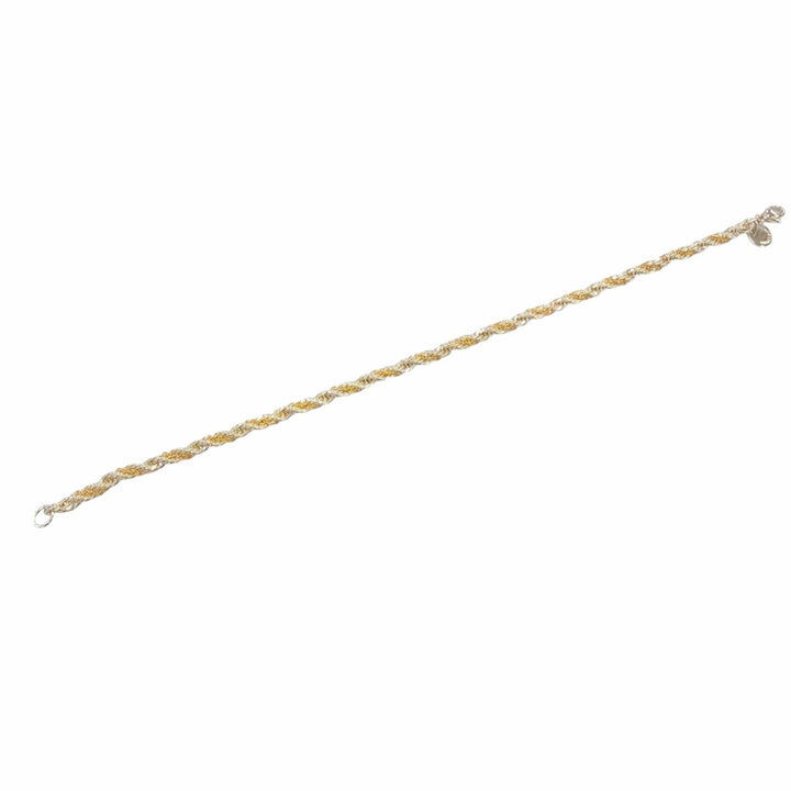 Excellent TIFFANY&Co. bracelet twisted chain bracelet Accessories Yellow Gold