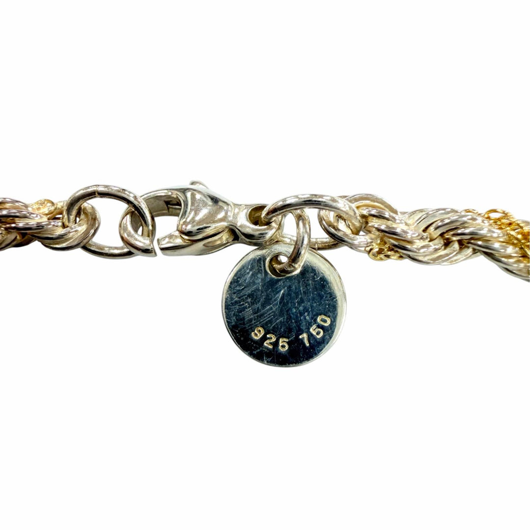 Excellent TIFFANY&Co. bracelet twisted chain bracelet Accessories Yellow Gold