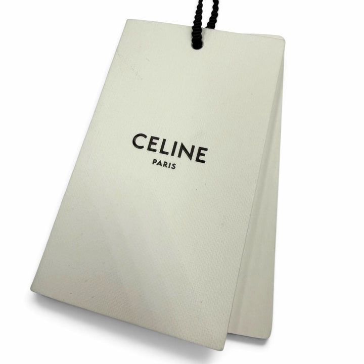 Pristine CELINE cap Logo embroidered denim hat Indigo cotton mens L 2AUS9815V