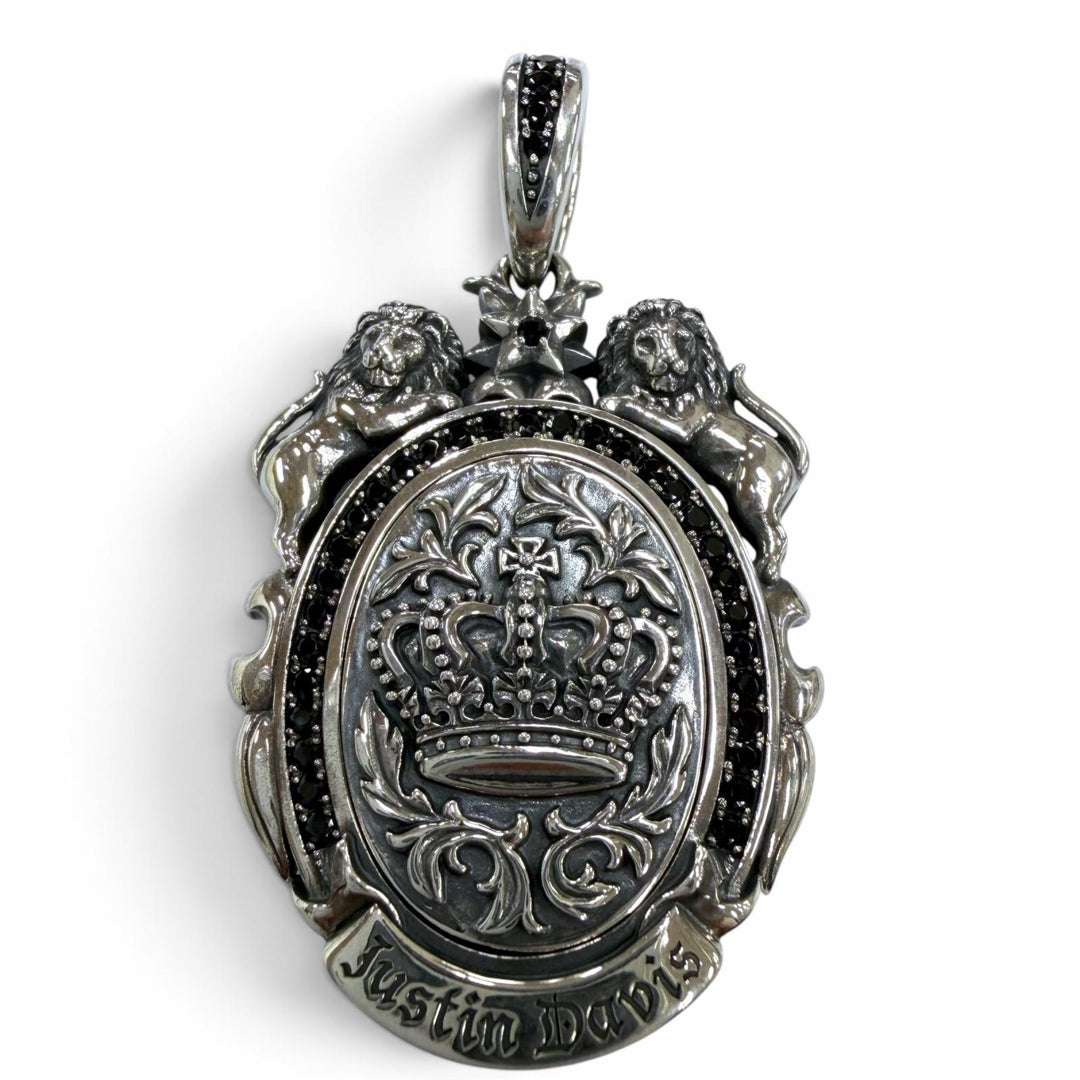 Great Justin Davis Pendant top MASSIVE FURY Cameo Silver 925 mens SPJ815