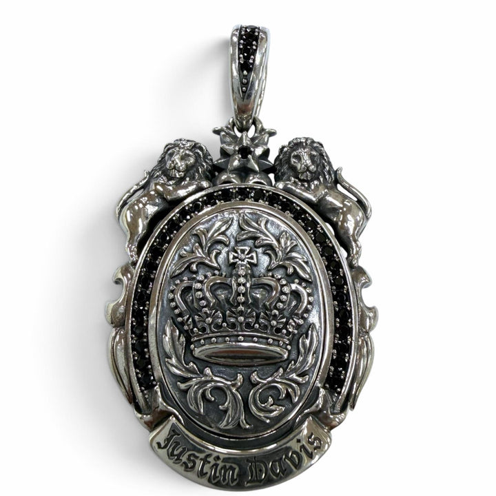 Great Justin Davis Pendant top MASSIVE FURY Cameo Silver 925 mens SPJ815
