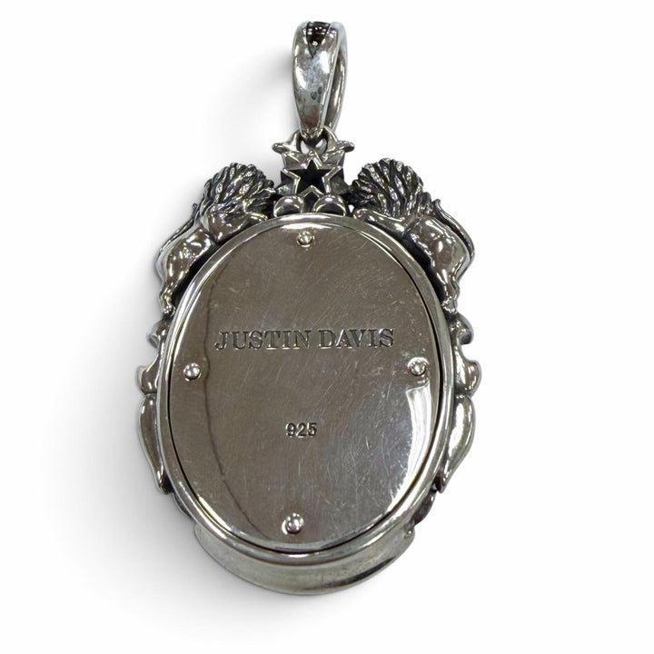 Great Justin Davis Pendant top MASSIVE FURY Cameo Silver 925 mens SPJ815